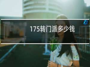 175转门派多少钱