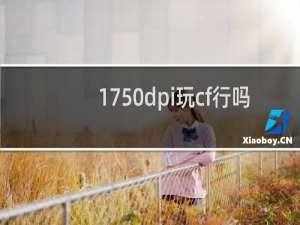 1750dpi玩cf行吗