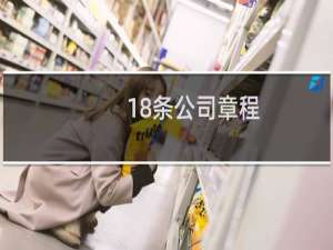 18条公司章程