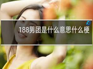 188男团是什么意思什么梗