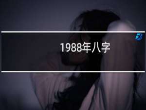 1988年八字