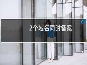 2个域名同时备案，通过了，但是工信部只显示一个备案号，为什么