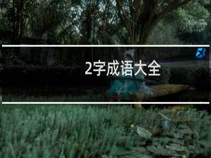 2字成语大全