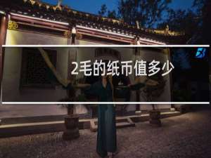 2毛的纸币值多少