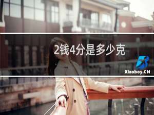 2钱4分是多少克