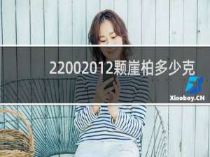 2 0 12颗崖柏多少克