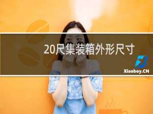 20尺集装箱外形尺寸