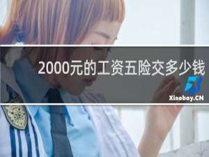 2000元的工资五险交多少钱