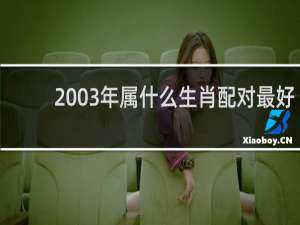 2003年属什么生肖配对最好