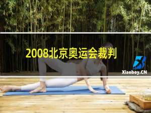 2008北京奥运会裁判公平吗