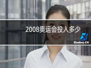 2008奥运会投入多少资金