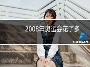 2008年奥运会花了多少钱