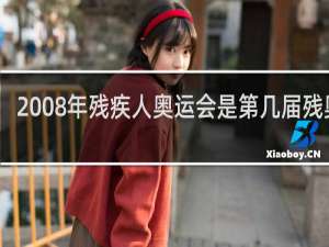 2008年残疾人奥运会是第几届残奥会