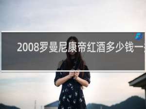 2008罗曼尼康帝红酒多少钱一瓶