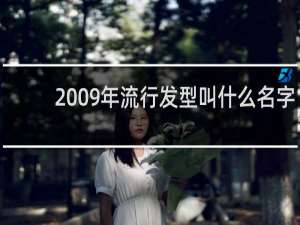 2009年流行发型叫什么名字