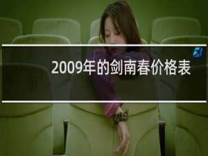 2009年的剑南春价格表