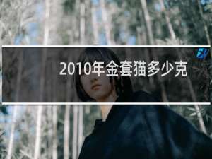 2010年金套猫多少克