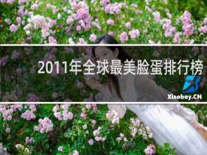 2011年全球最美脸蛋排行榜