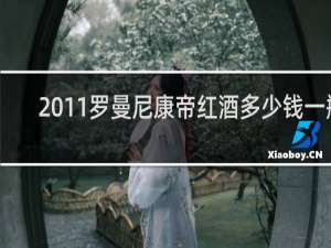 2011罗曼尼康帝红酒多少钱一瓶