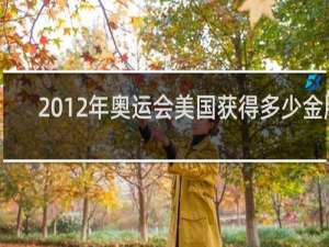 2012年奥运会美国获得多少金牌