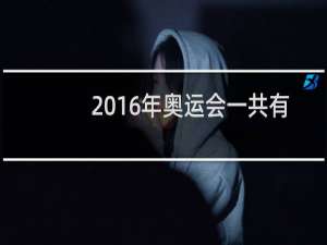 2016年奥运会一共有多少金牌