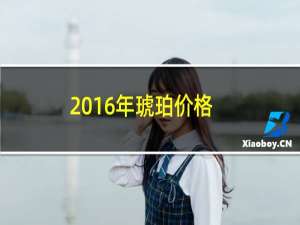 2016年琥珀价格