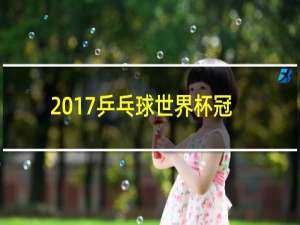 2017乒乓球世界杯冠军是谁