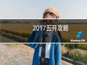 2017五开攻略