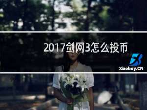 2017剑网3怎么投币