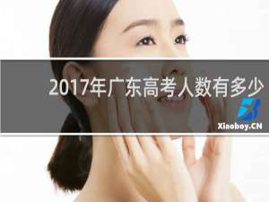 2017年广东高考人数有多少