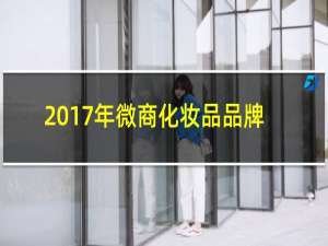 2017年微商化妆品品牌