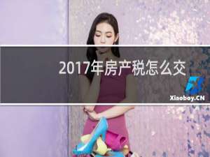 2017年房产税怎么交