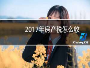 2017年房产税怎么收