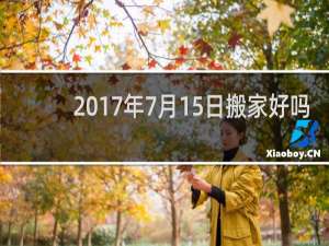 2017年7月15日搬家好吗
