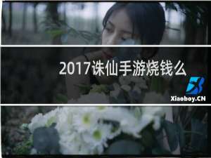 2017诛仙手游烧钱么