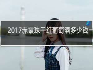 2017赤霞珠干红葡萄酒多少钱一瓶