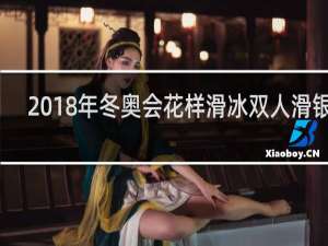 2018年冬奥会花样滑冰双人滑银牌