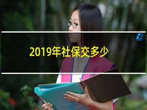 2019年社保交多少钱（2019年社保交多少钱）