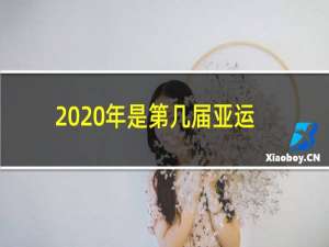 2020年是第几届亚运会