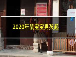 2020年鼠宝宝男孩起名