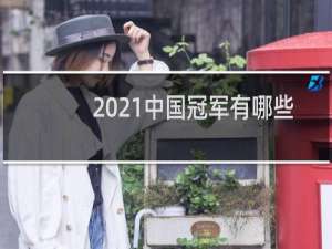 2021中国冠军有哪些