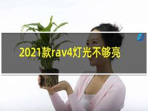 2021款rav4灯光不够亮