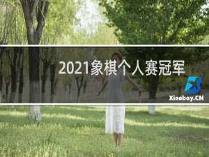 2021象棋个人赛冠军是谁