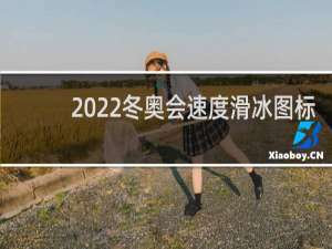 2022冬奥会速度滑冰图标
