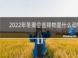 2022年冬奥会吉祥物是什么动物