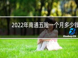 2022年南通五险一个月多少钱