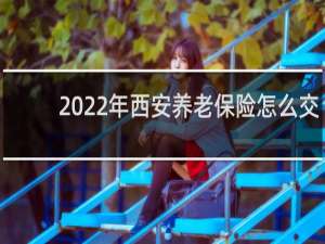 2022年西安养老保险怎么交