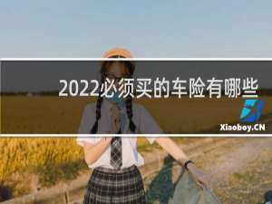 2022必须买的车险有哪些