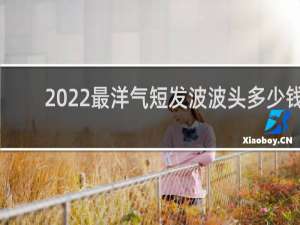 2022最洋气短发波波头多少钱
