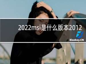 2022msi是什么版本 12.8版本的更新重点什么梗